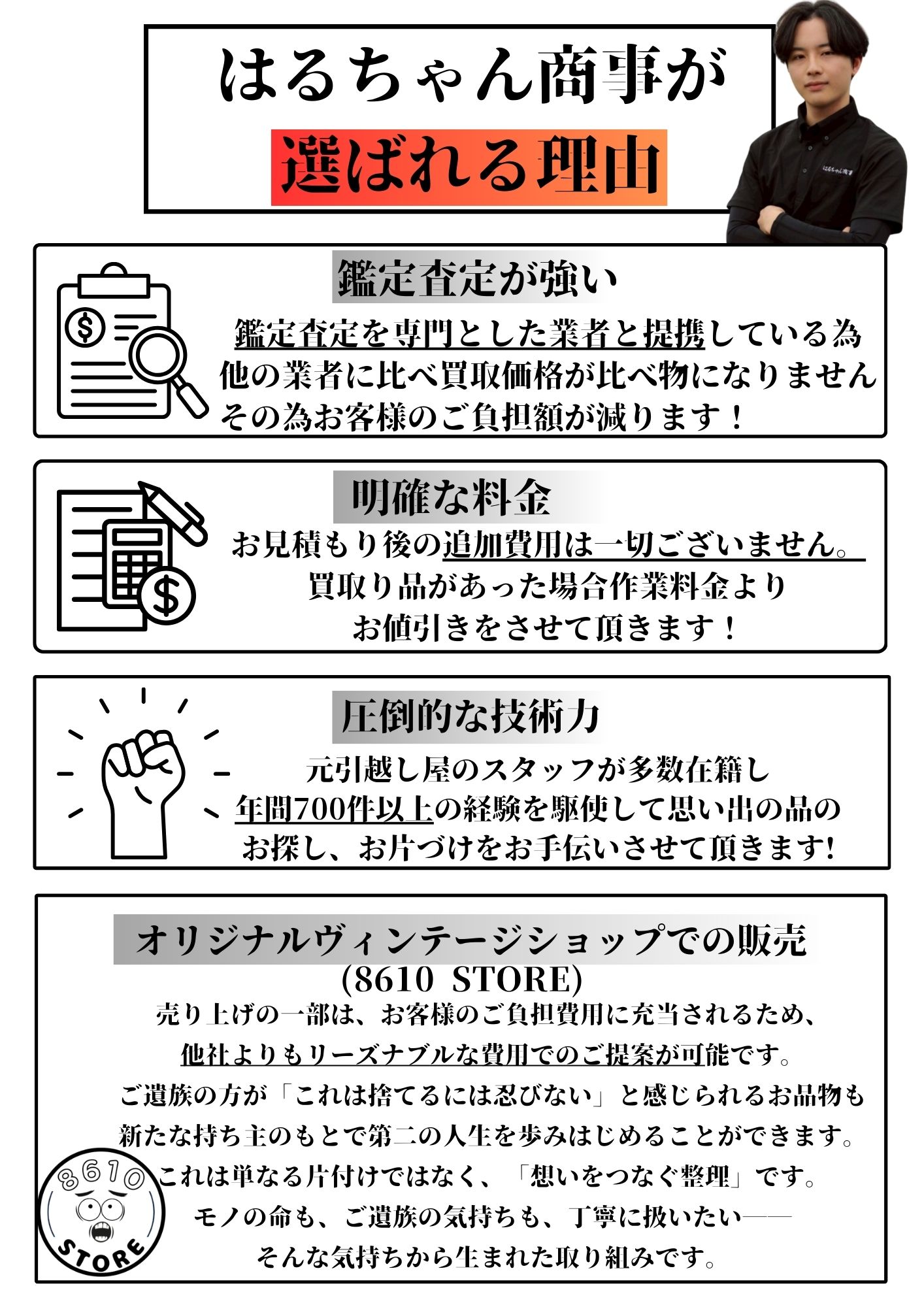 遺品整理の安心価格と対応内容